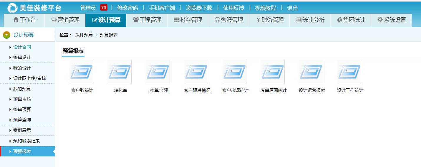 預(yù)算統(tǒng)計報表